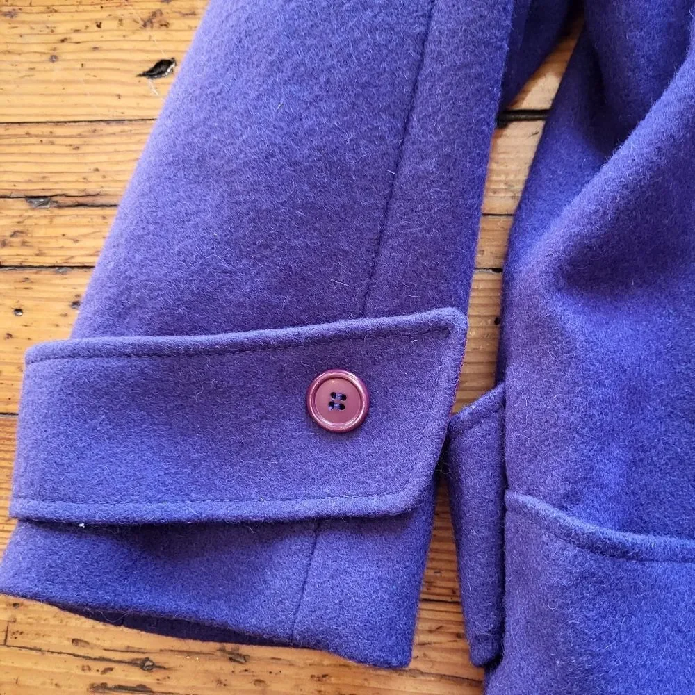Miss Bobbie Vintage 1960s Wool Coat Blue‎